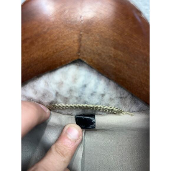 Womens Luxus Qualitat Mohair Wool Coat Overcoat Herringbone Jacket Size XL - Picture 6 of 12